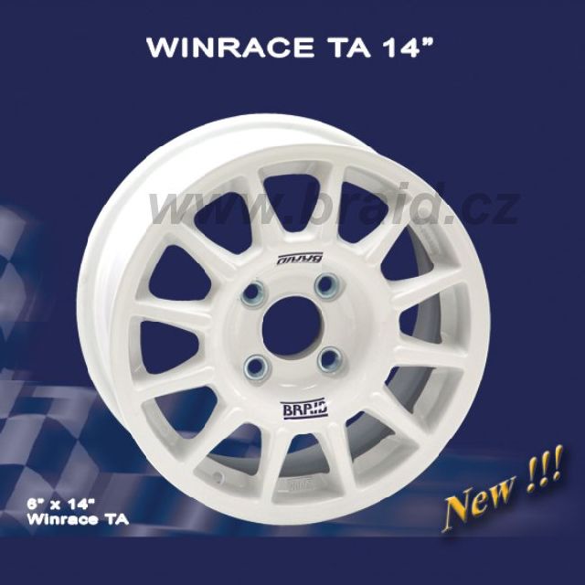 Závodní disk Braid Winrace TA 6x14' rally závod